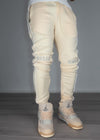 Cream Track Bottoms