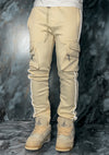 Cream Cargo Track Bottoms V2