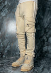 Cream Cargo Track Bottoms V2