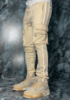 Cream Cargo Track Bottoms V2