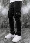 Onyx Black Cargo Track Bottoms V3