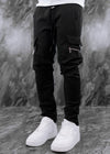 Onyx Black Cargo Track Bottoms V3
