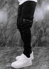 Onyx Black Cargo Track Bottoms V3