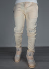 Cream Track Bottoms