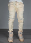 Cream Track Bottoms
