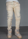 Cream Track Bottoms
