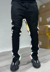 Rainbow Reflective Track Bottoms